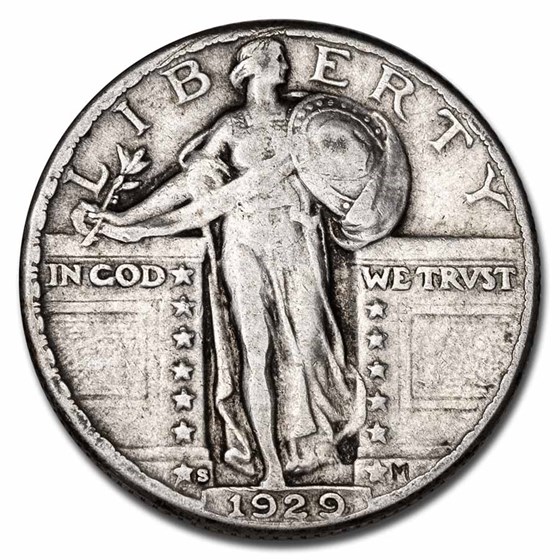 1929-S Standing Liberty Quarter VF 1929-S Standing Liberty Quarter VF